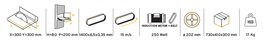 Scie à ruban à bois - BS1400 80/200-2020