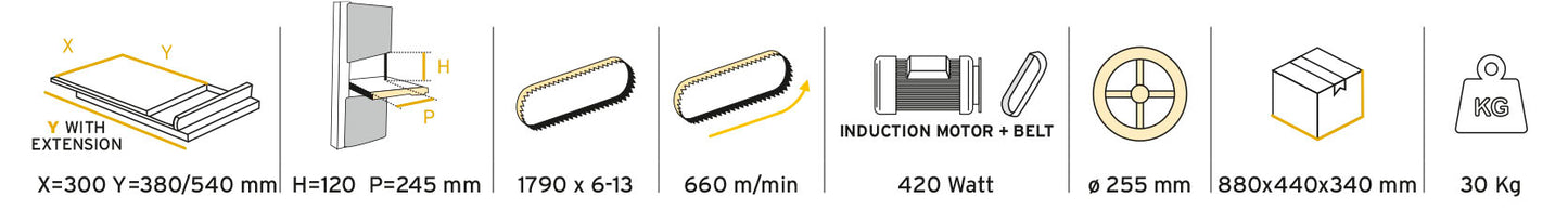 Sega a nastro per legno - BS250B