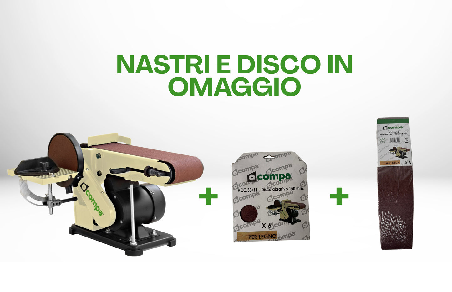 Levigatrice BS 100/150 + NASTRI + DISCHI OMAGGIO | PROMO