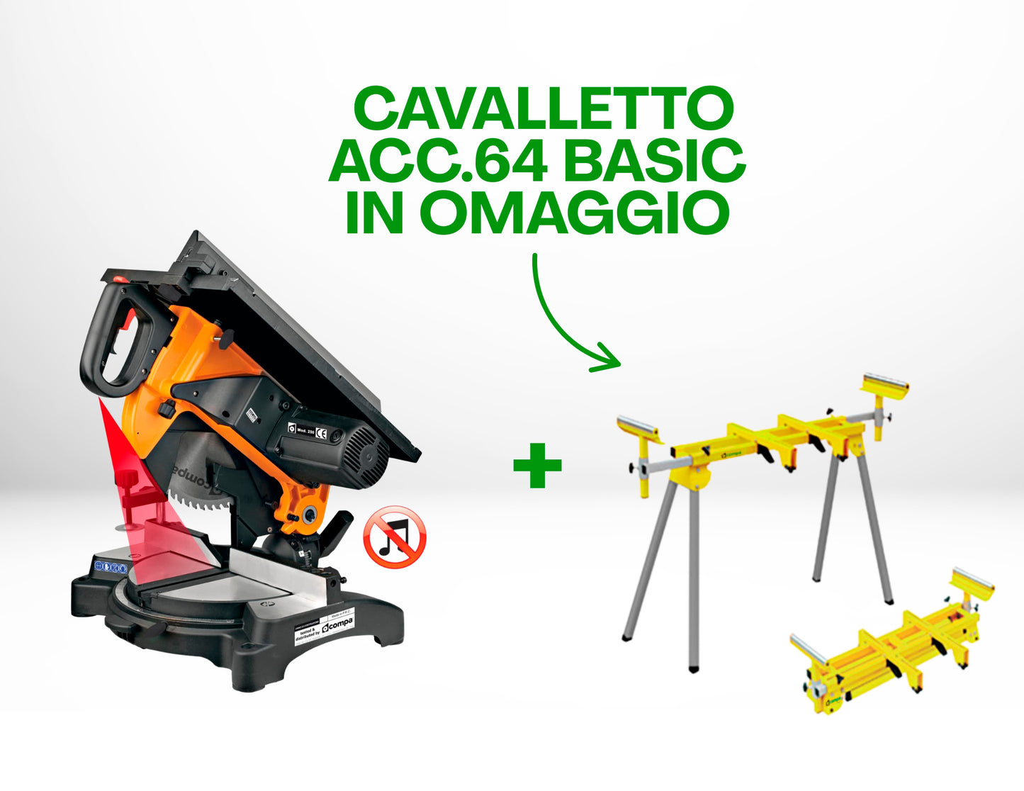 Troncatrice ORANGE 250 + Cavalletto Acc.64 Basic | PROMO