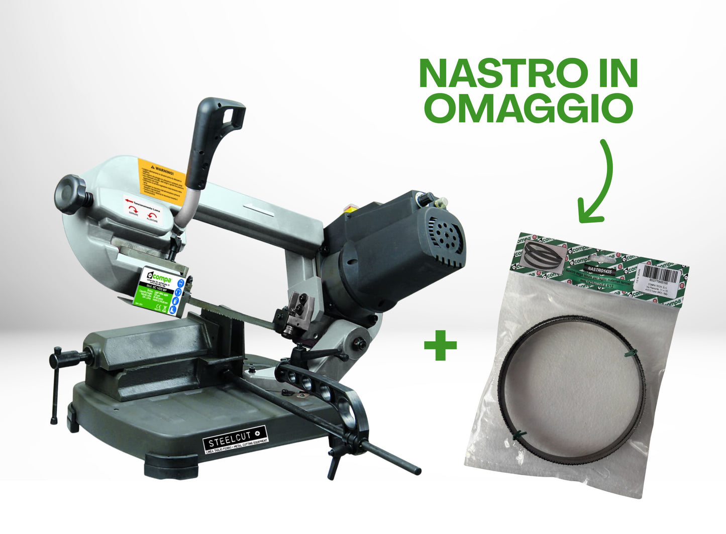 Sega a nastro per materiali ferrosi  SC 1435 MP + NASTRO1435 8/12 omaggio | PROMO