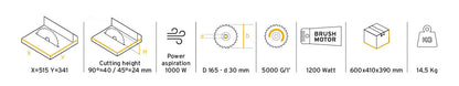 Bancs de scie TS 165 DC